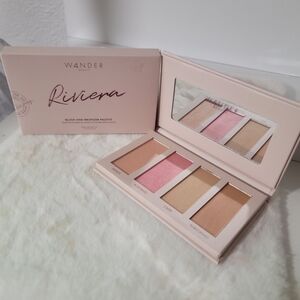 Wander Beauty Riviera Blush and Bronzer Palette - Pink and Tan